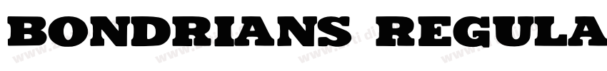 Bondrians Regular字体转换